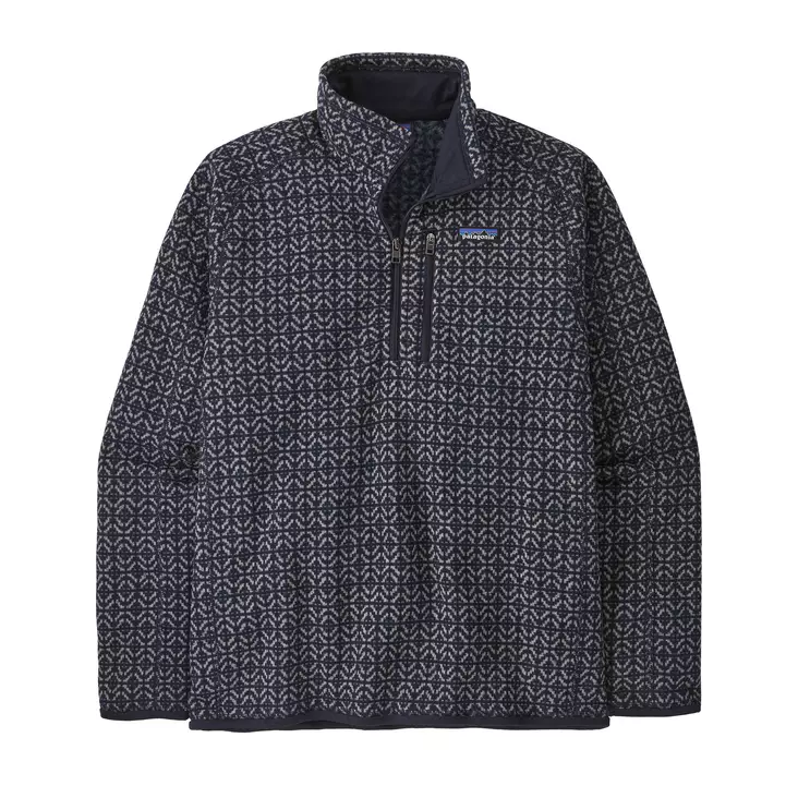 Patagonia Mens 1/4 Zip Better Sweater Scales: Sunken Blue - Isolierte Jacken - 198077209485 - 1