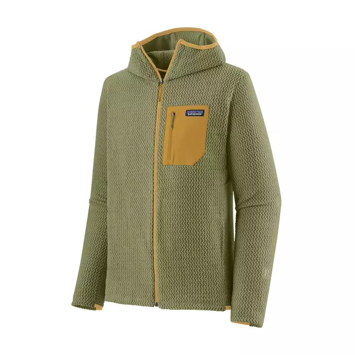 Patagonia Ms R1 Air Full-Zip Hoody Buckhorn Green - Fleece-Hemden - 196924304055 - 1