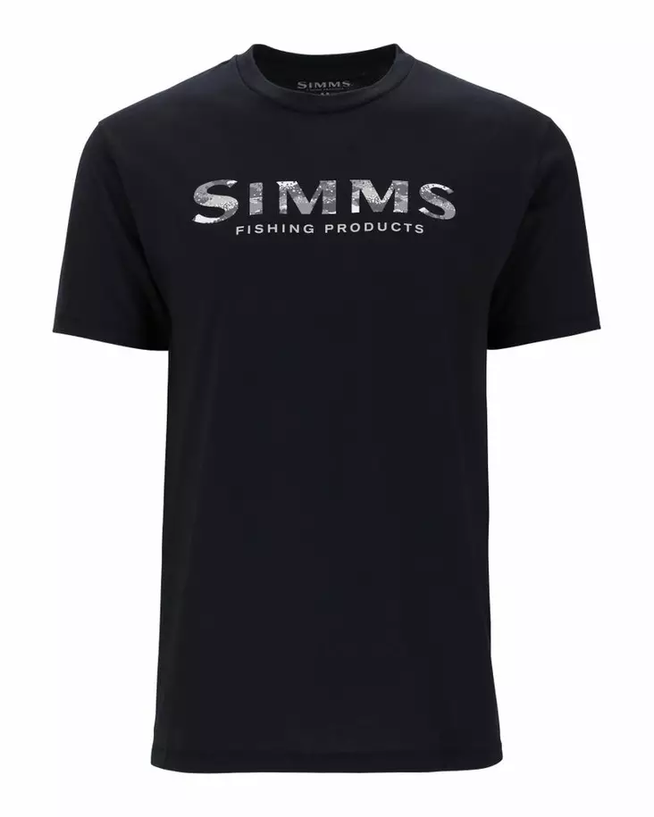 Simms Simms Shroud Fill Logo T-Shirt Black - Herren-T-Shirts - 694264678565 - 1