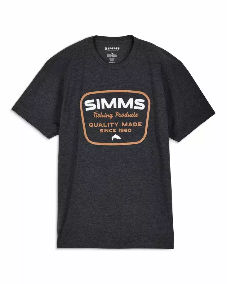 Simms Stamp Lock T-shirt Charcoal Heather - Herren-T-Shirts - 694264721285 - 1
