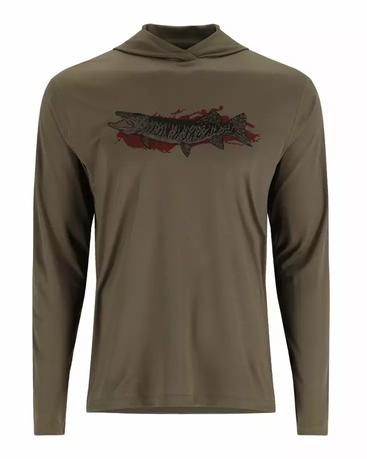 Simms Tech Hoody - Artist Series Dark Stone Musky - Sweatshirts - 694264607435 - 1