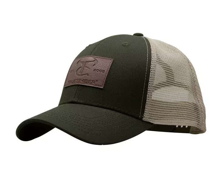 TrueTimber Leather Patch Cap Olive - Kopfbedeckungen - 840194778855 - 1