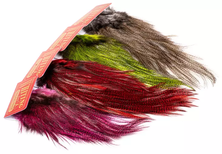 Whiting Coq De Leon Euro Nymph Tailing Pack - Hühnerhälse und Sattelfedern - 40350300035 - 1