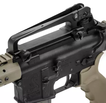 UTG PRO Forged Carry Handle 7075-T6 A2 Dual Aperture with 6/3 Drum - Offene Visierungen für Gewehre - 4717385550766 - 2