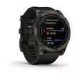Garmin Fenix 7X Sapphire Solar Carbon Grey DLC Titanium with Black Band - GPS-Geräte und Wearables - 0753759278236 - 2