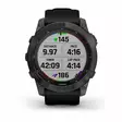 Garmin Fenix 7X Sapphire Solar Carbon Grey DLC Titanium with Black Band - GPS-Geräte und Wearables - 0753759278236 - 9