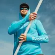 Grundens Tough Sun Hoodie Azure - Hemden - 0840316306836 - 3