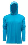 Grundens Tough Sun Hoodie Azure - Hemden - 0840316306836 - 1