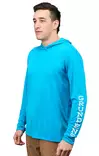 Grundens Tough Sun Hoodie Azure - Hemden - 0840316306836 - 5