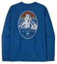 Patagonia Mens L/S Chouinard Crest Responsibili-Tee Endless Blue - T-Shirts - 196924555266 - 1
