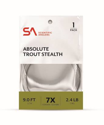 Scientific Anglers Absolute Trout Stealth Leader 9ft - Nylon-Vorfächer - 840309134156 - 1