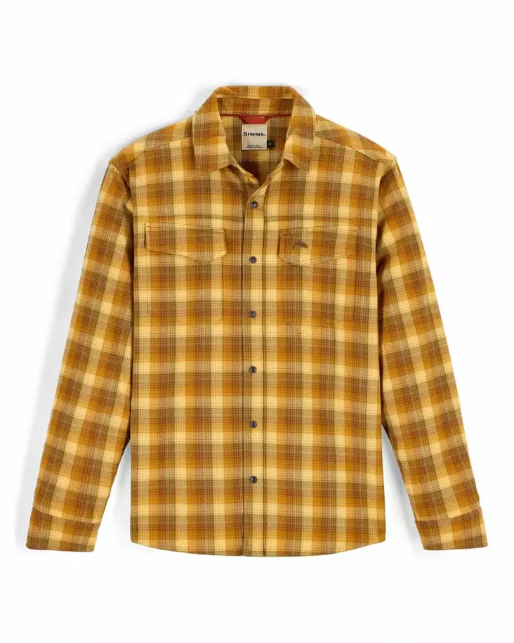 Simms Gallatin Flannel Shirt Kennebec Plaid: Sandbar - Hemden - 694264694206 - 2