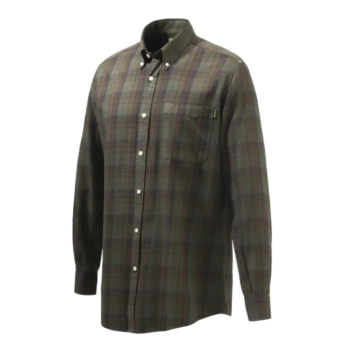 Beretta Wood Button Down Shirt Beige & Red Overd. Bark - Hemden - 8051832517206 - 1