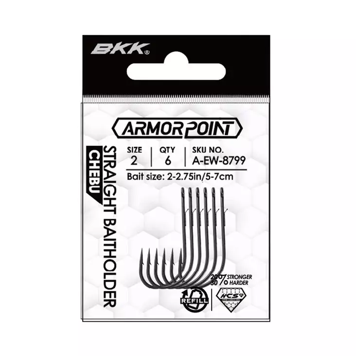 BKK Armorpoint Straight Chebu Baitholder - Jig-Haken - 6941780959666 - 2