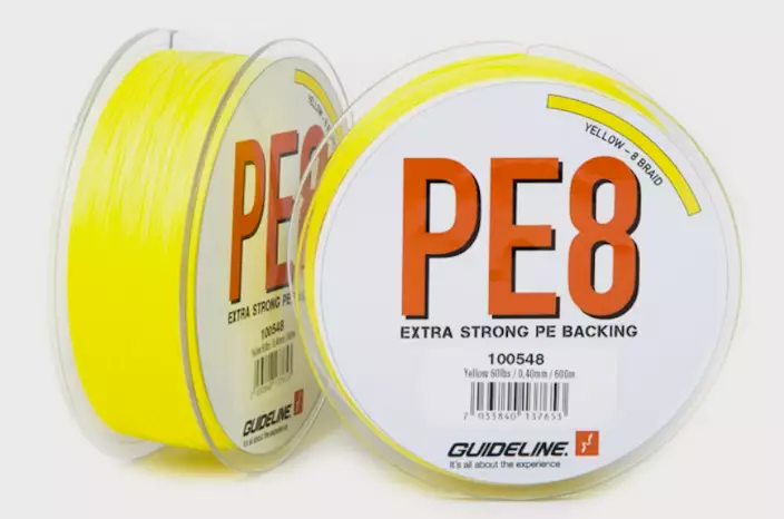 Guideline Xstream PE Backing 80lb 300m Yellow - Geflochtenes Backing - 7033840137646 - 1