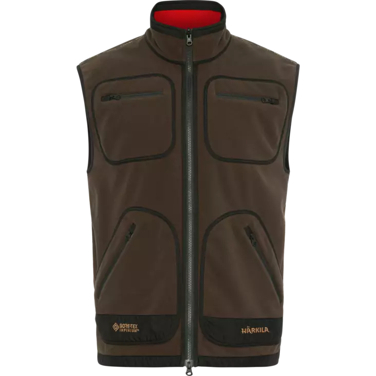 Härkila Kamko Fleece Waistcoat Brown/Red - Jagdjacken für Männer - 5714733529626 - 1