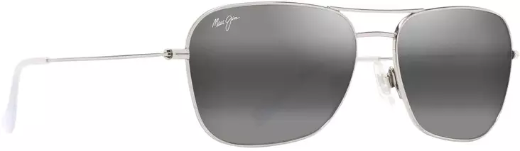 Maui Jim Naauao - Shiny Silver Frame with Neutral Grey Lens - Kunststofflinsen - 603429080136 - 1