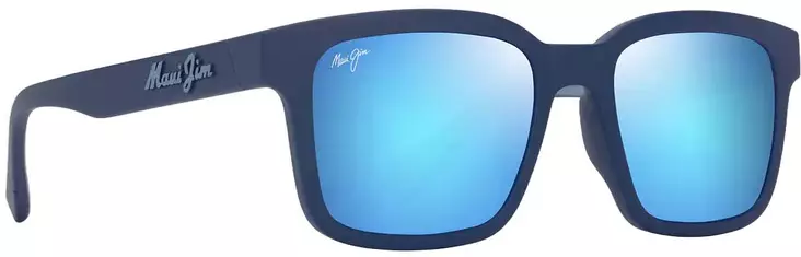 Maui Jim Opiopio - Matte Dark Blue Frame with Blue Hawaii Lens - Kunststofflinsen - 603429079536 - 1