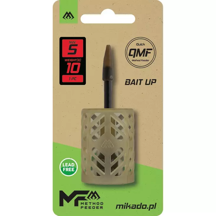 Mikado Bait Up Feeder Q.M.F. 10g - Flache & Hybrid-Method-Feeder - 5900637159476 - 1