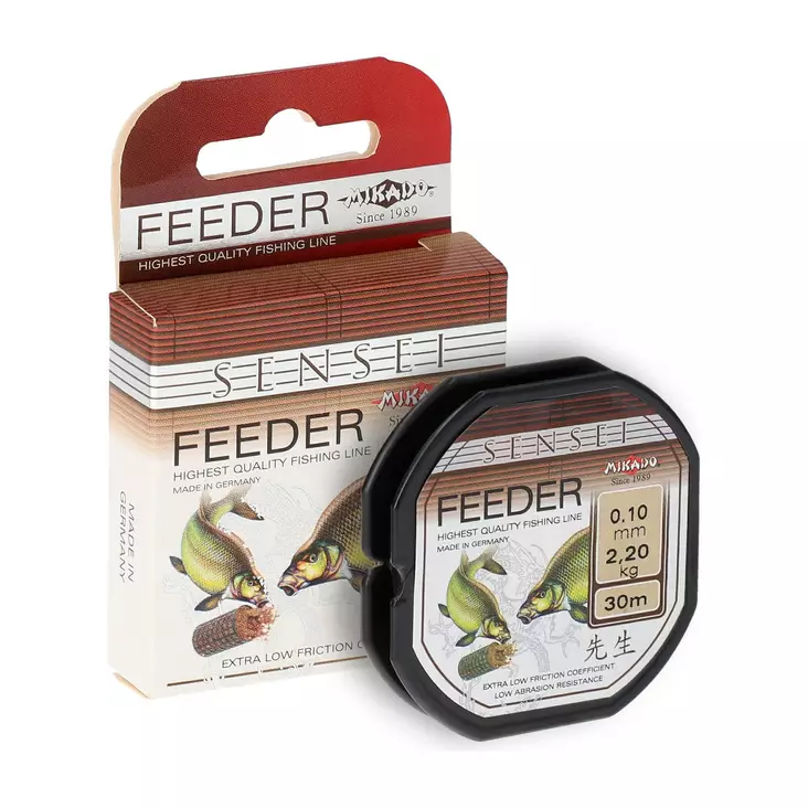 Mikado Sensei Feeder 0,10mm 30m - Mono- & Fluorocarbon-Vorfachschnüre - 5900637504726 - 1