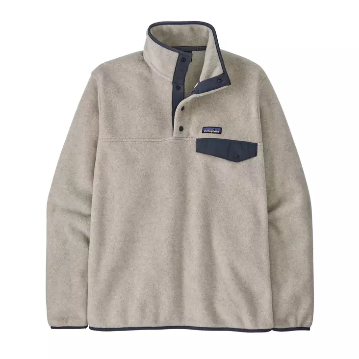 Patagonia Mens LW Synch Snap-T Pullover Oatmeal Heather - Isolierte Jacken - 198077124306 - 1