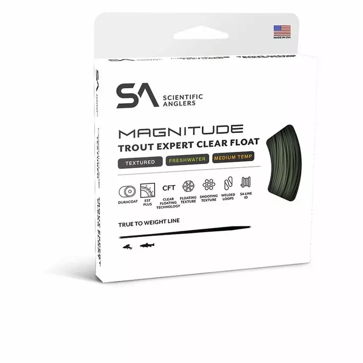 Scientific Anglers Magnitude Trout Expert Sage Green/Clear - Schwimmend - 840309145336 - 2