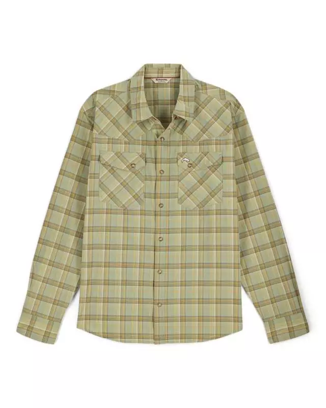 Simms Brackett Shirt Pale Pine Brackett - Hemden - 694264707906 - 1