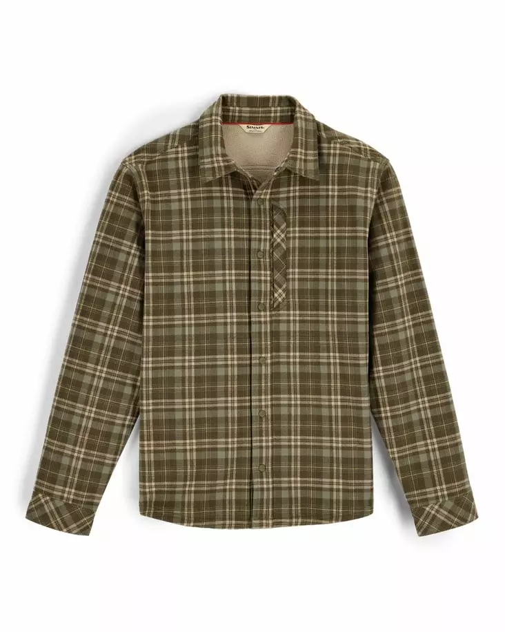 Simms Coldweather Shacket Schooner Plaid: Loden - Andere Jacken - 694264695586 - 2