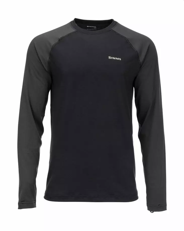Simms Lightweight Baselayer Top Black - Unterhemd - 694264549506 - 1