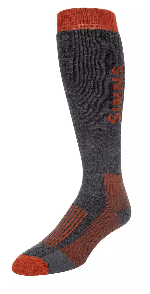 Simms Merino Midweight OTC Sock Carbon - Socken und Buff - 694264504406 - 1