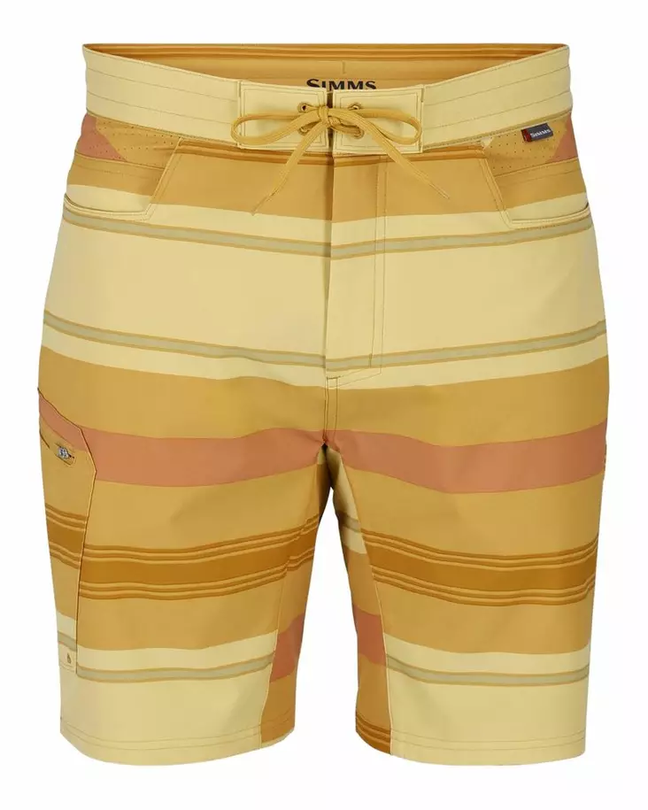 Simms Seamount Board Short Baltic Amber Stripe - Hosen - 694264682746 - 2