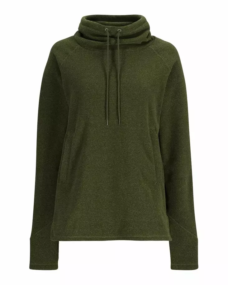 Simms Women's Rivershed Sweater Riffle Green Heather - Hemden - 694264627396 - 2