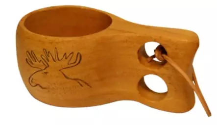 Fisherman Wooden Kuksa with Logo - Campingbesteck - 6420071105277 - 1