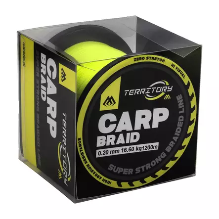 Mikado Territory Carp Braid 1200m Fluo Yellow - Geflochtene Hauptschnüre - 5900637129417 - 1