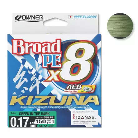 Owner Kizuna 8-Braid Dark Green - Geflochtene Schnüre - 4953873484957 - 2