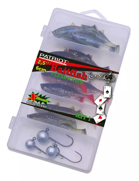 Patriot Baitfish 6cm Clear Water Mix - Klassische Weichköder - 6417512539357 - 2