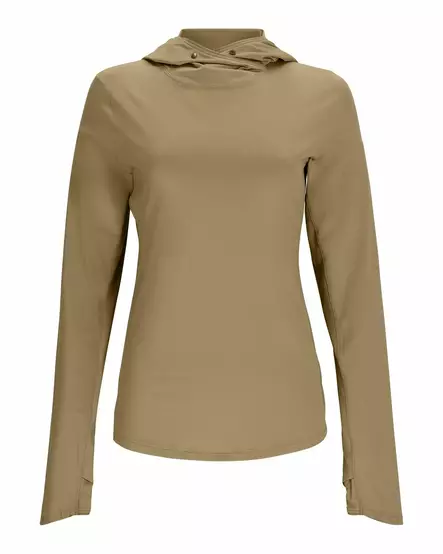 Simms Womens BugStopper SolarFlex Hoody Bay Leaf - Sweatshirts - 694264649817 - 1