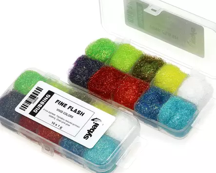 Sybai Fine Flash Dubbing Box Vivid Color - Dubbings - 8595687308317 - 1