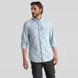 Craghoppers Ms NosiLife Adventure Long Sleeve Shirt III Niagara Blue - Hemden - 5063260001427 - 9