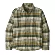 Patagonia Mens LS Lightweight Fjord Flannel Shirt Old Growth Green - Hemden - 198077253327 - 1