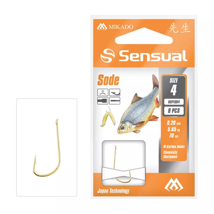 Mikado Sensual Sode Snelled Hooks 70cm - Gebundene Haken - 5900637062707 - 1