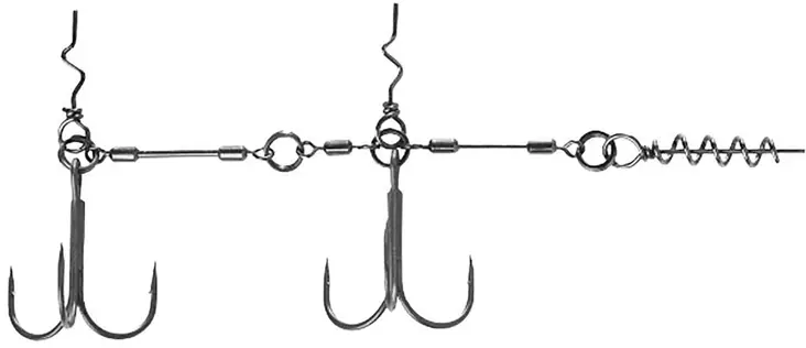 BKK Chain-21 Stinger Rig - Jig-Haken - 6941780952537 - 1