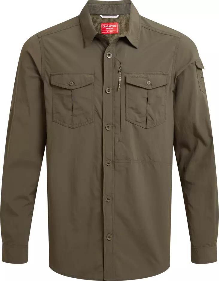 Craghoppers Ms NosiLife Adventure Long Sleeve Shirt III Woodland Green - Hemden - 5063260001267 - 1