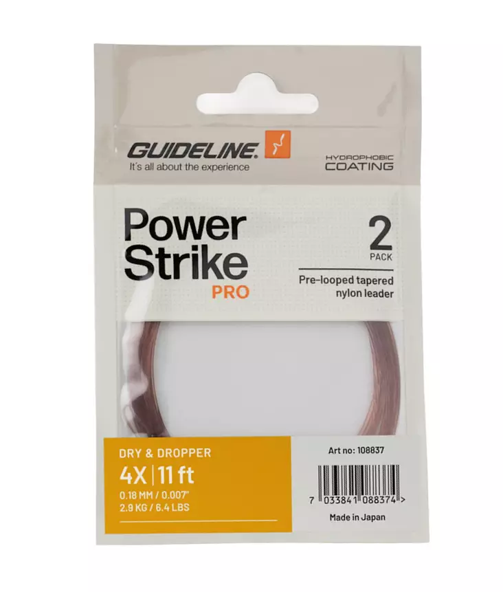 Guideline Power Strike PRO Dry & Dropper 11ft - Nylon-Vorfächer - 7033841088367 - 1