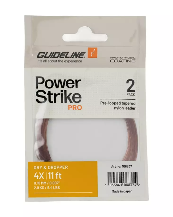 Guideline PS PRO Dry & Dropper 11' 3X - Nylon-Vorfächer - 7033841088367 - 1