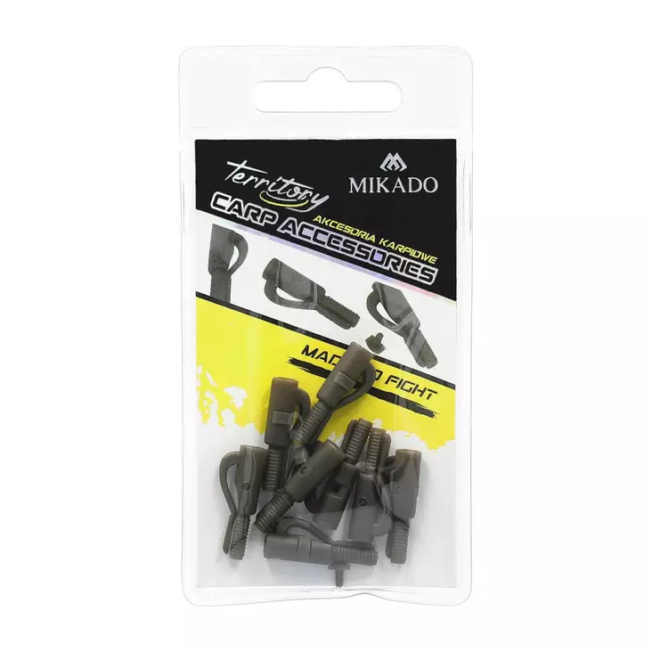 Mikado Safety Lead Clip with Pin Dark Green - Lead-Clip-Systeme - 5900637680697 - 1