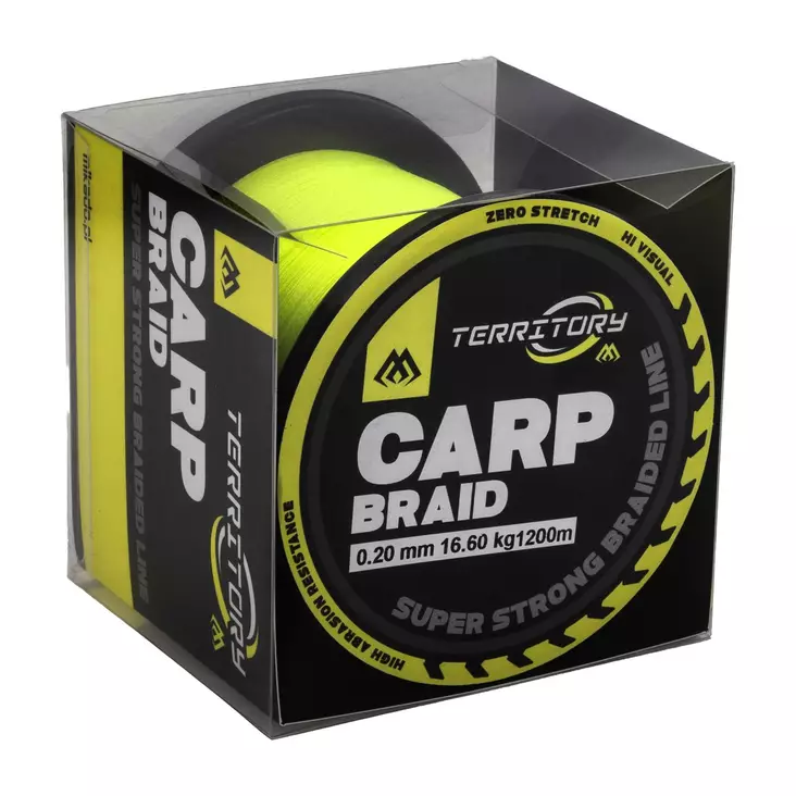 Mikado Territory Carp Braid 1200m Fluo Yellow - Geflochtene Hauptschnüre - 5900637129417 - 1