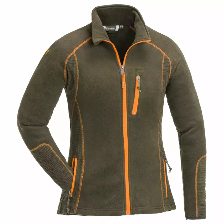 Pinewood Micco Fleece Jkt W D.Olive - Hemden - 7331090288577 - 1