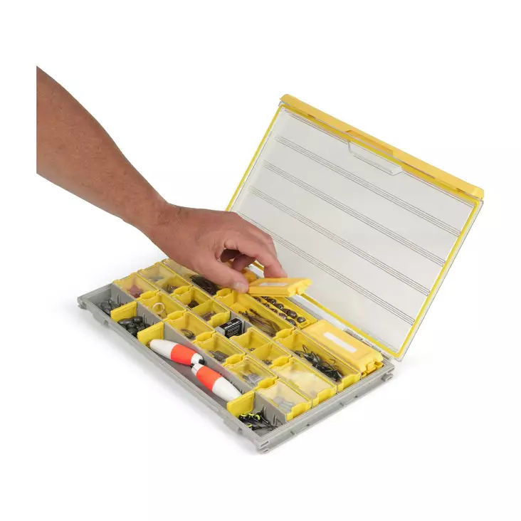Plano Edge Terminal Box 3700 Grey/Yellow - Tackleboxen, Rigboxen & Taschen - 024099010467 - 1