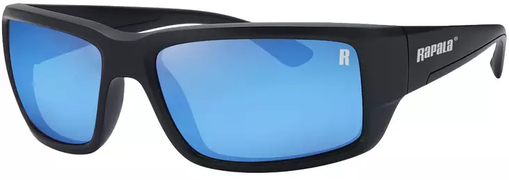 Rapala Amberjack Matte Black Blue Mirror - Kunststofflinsen - 022677381237 - 1